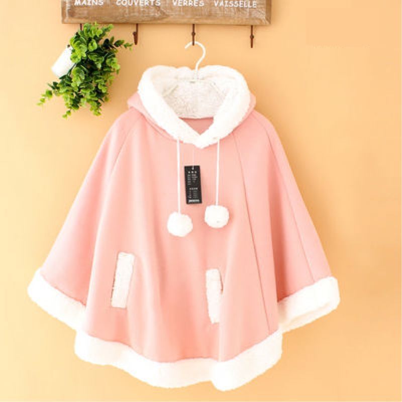 Hooded loose cape super fire coat bat shirt