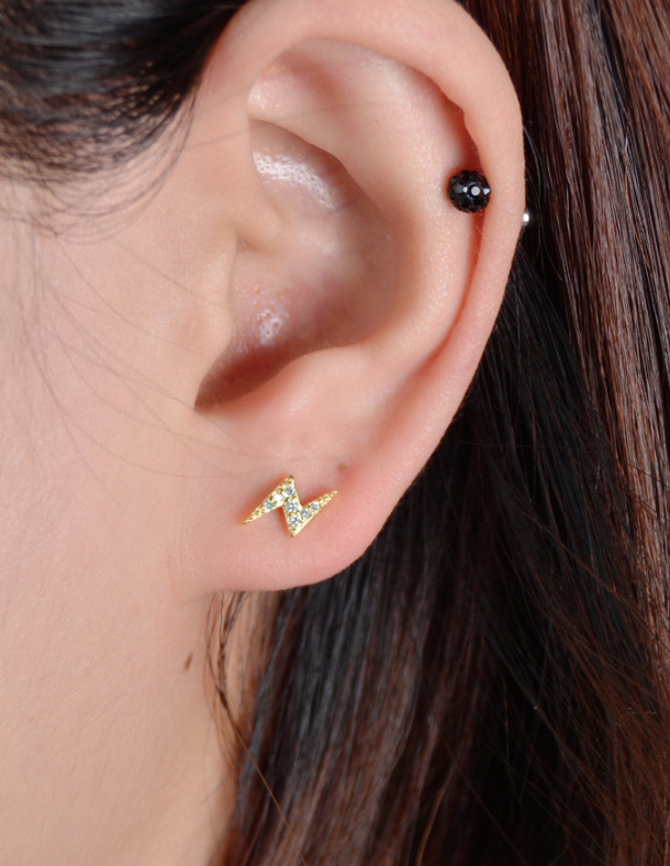 Lightning Stud Earrings