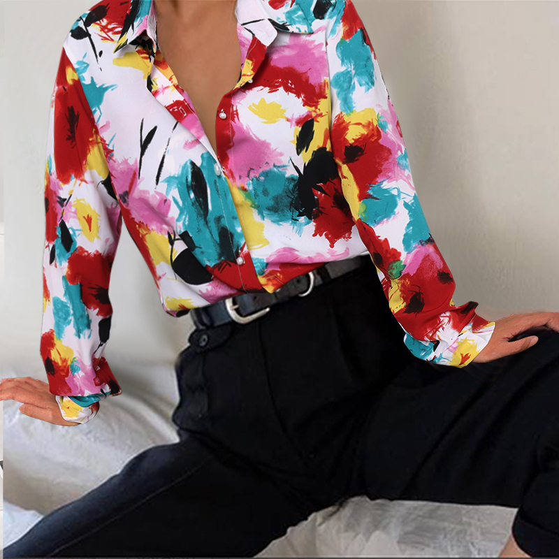 Women's multi color printed shirt