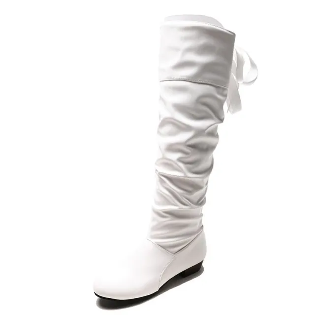 Block heel high boots White - Shop at LoveMi