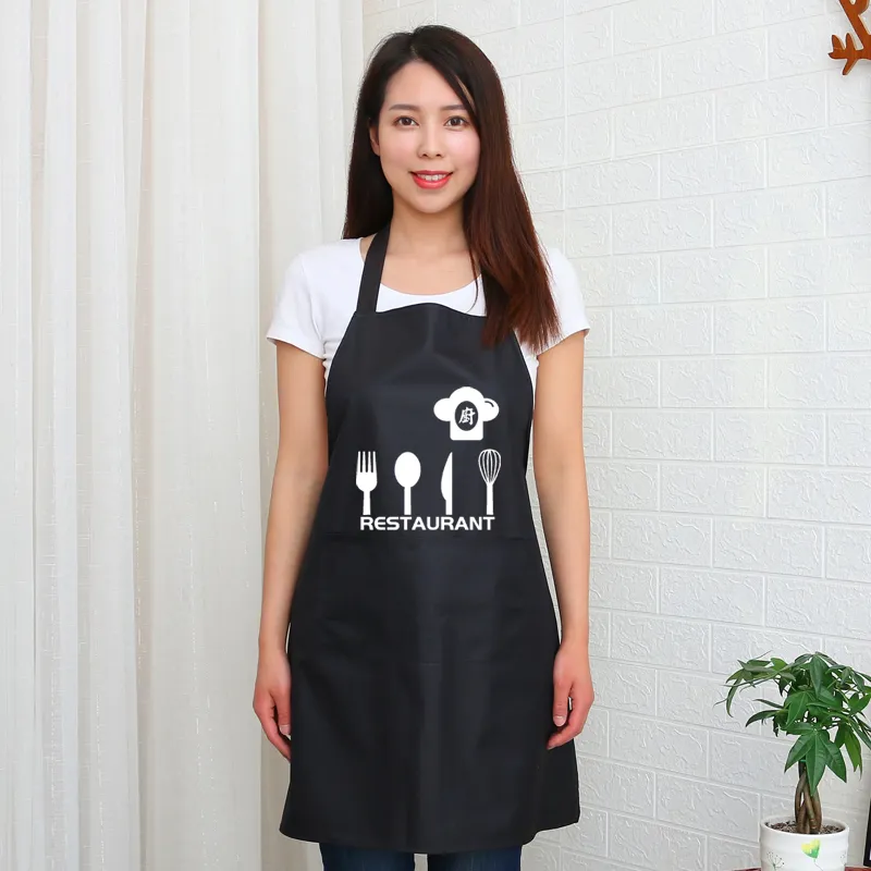 Waterproof fashion apron - Black