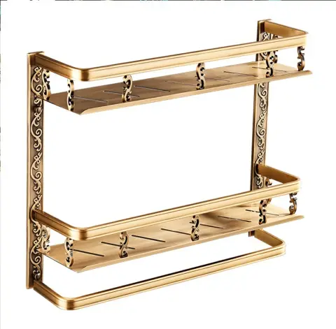 European Style Bathroom Shelf Double