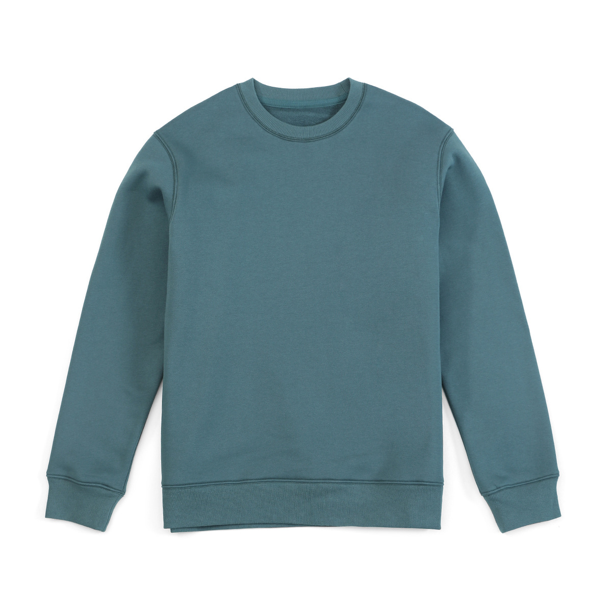 Hong Kong style men's solid color round neck sweater