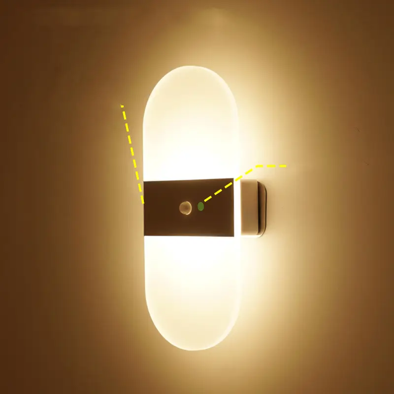 Magnetic Rechargeable Wall Lamp Simple Bedroom Bedside