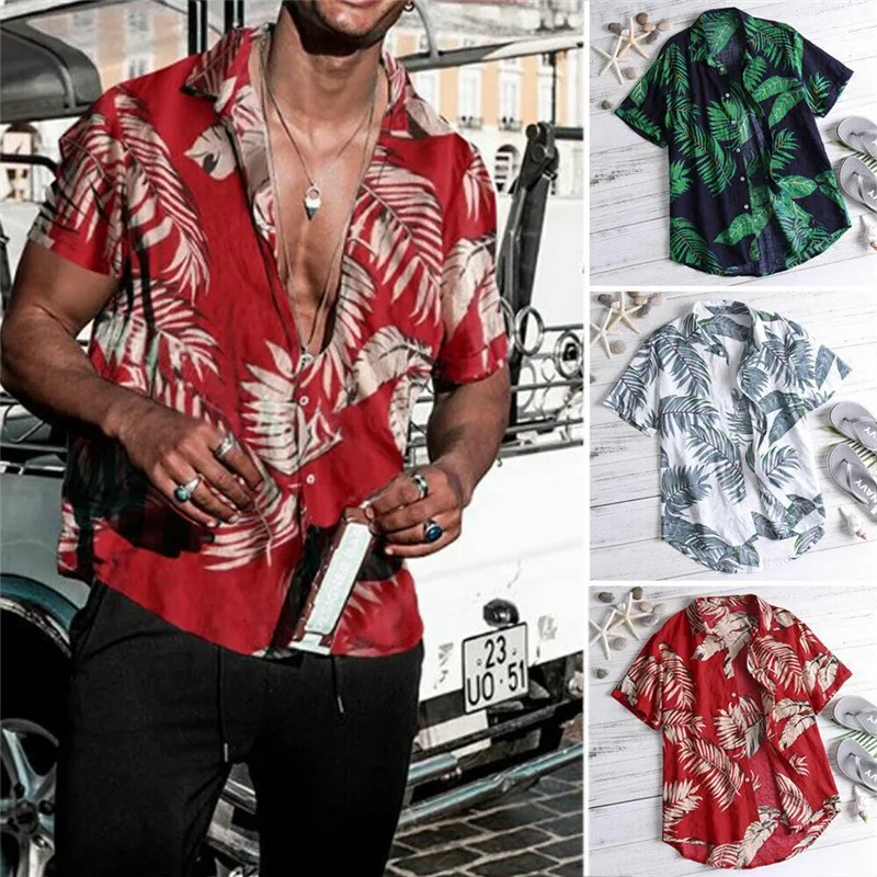 Beach Holiday Print Men's Shirt