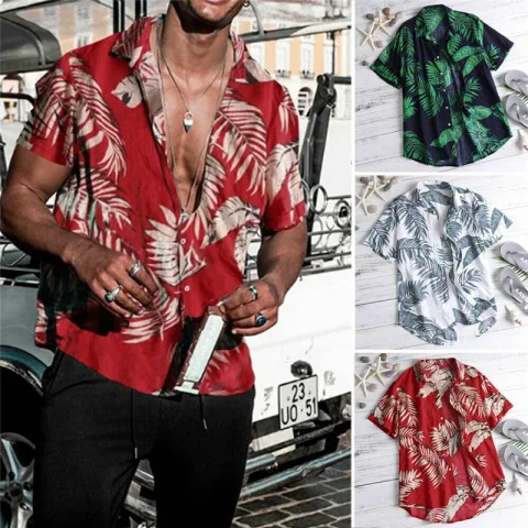 Beach Holiday Print Men's Shirt
