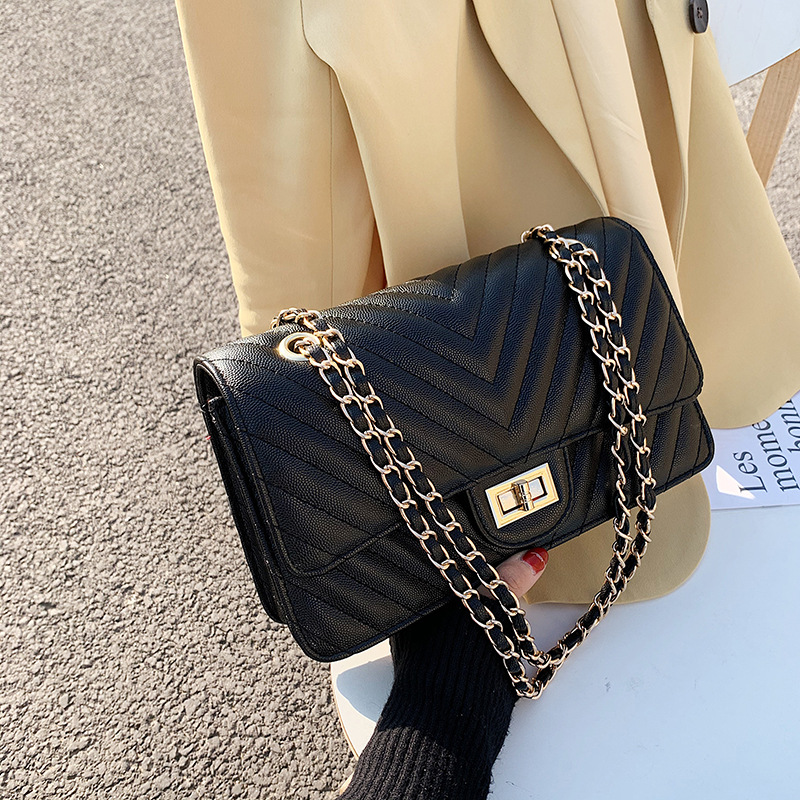 All match single shoulder small square bag Black - Shop at LoveMi