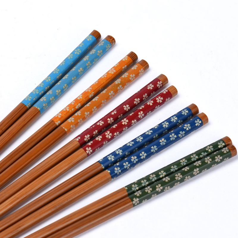 Japanese style bamboo chopsticks set