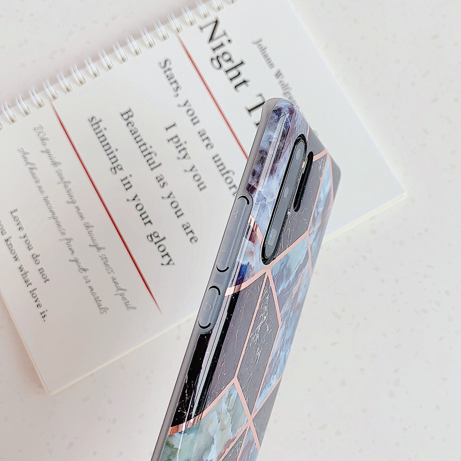 Electroplated marble mobile phone case - Image 3
