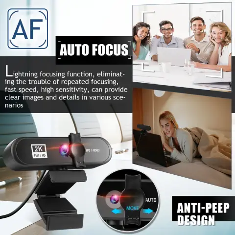 Beauty 4K Auto Focus Computer Camera Network USB Live