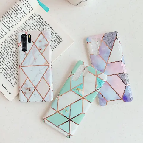 Electroplated Marble Mobile Phone Case