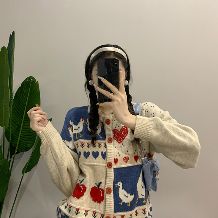 Soft wind knitted cardigan