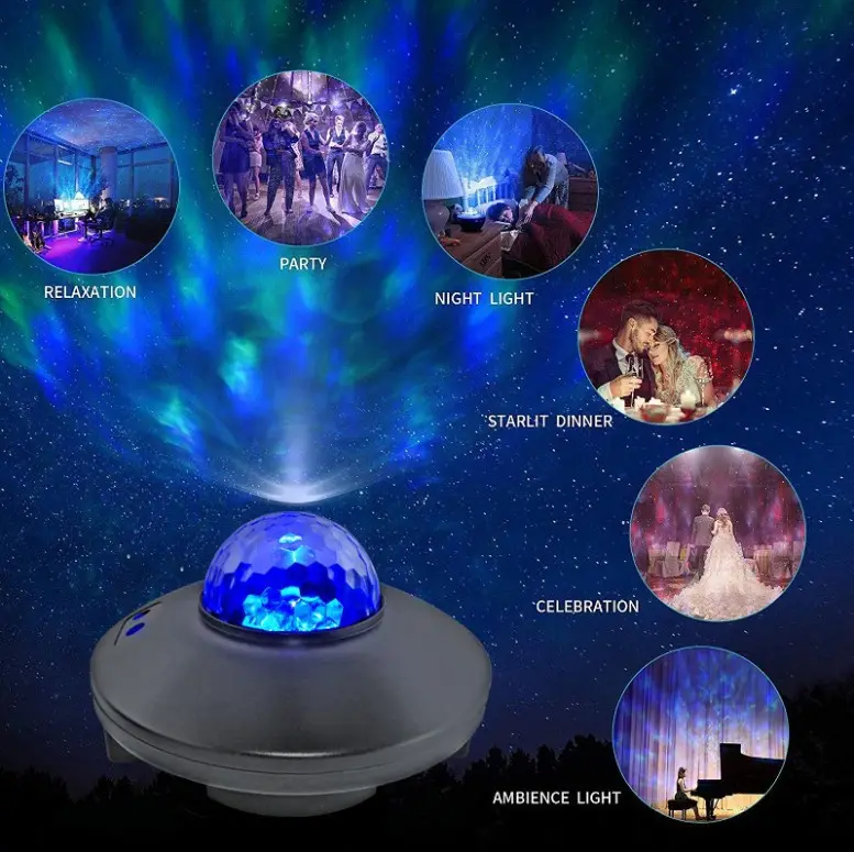 Bluetooth starry sky watermark light voice control