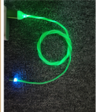 Magnetic Circular Magnetic Streamer Charging Cable in Green