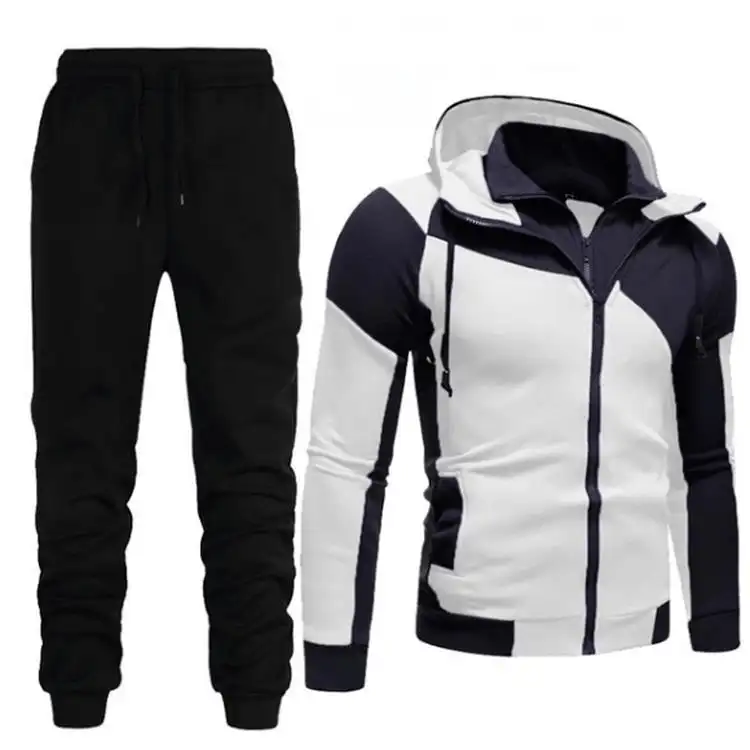 Double layer zipper hooded cardigan sweater