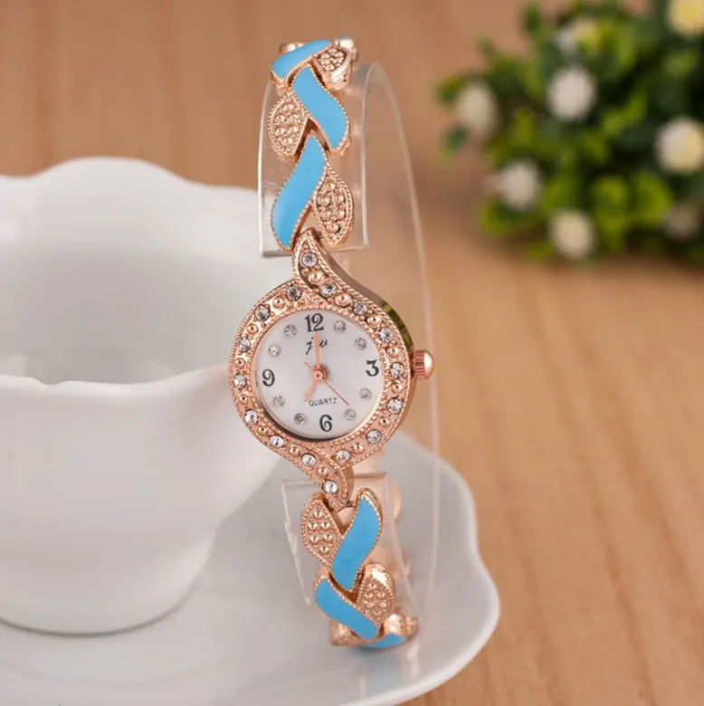 Explosion Models Ladies Bracelet Watch Simple Digital Colorful Steel