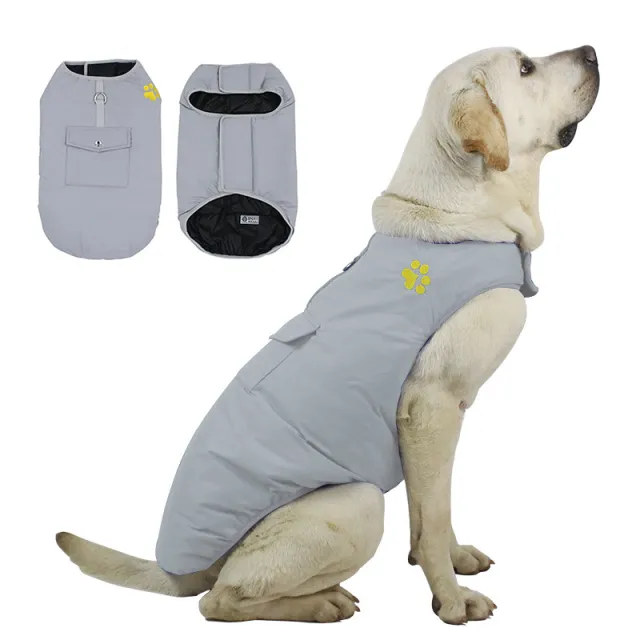 Dog clothes can be worn on both sides Grey - Shop at LoveMi