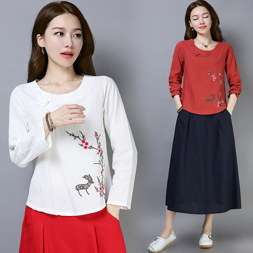 Loose embroidered base coat