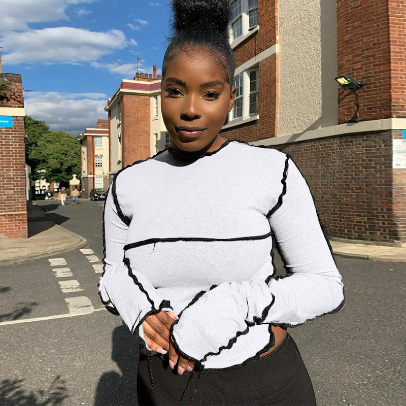 Fashion round neck top