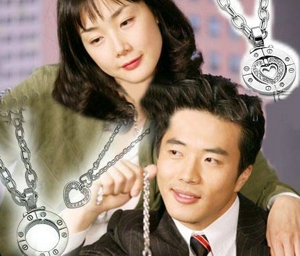 925 Silver Couple Heaven's Step Necklace