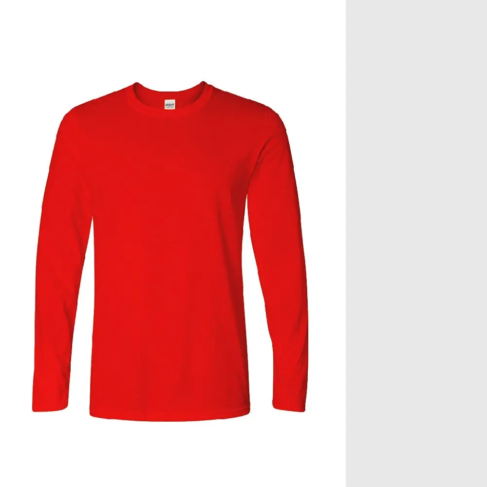 Men's Long-sleeved T-shirt Carded Cotton