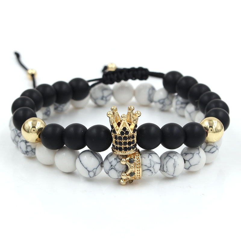 Crown white pine crown bracelet