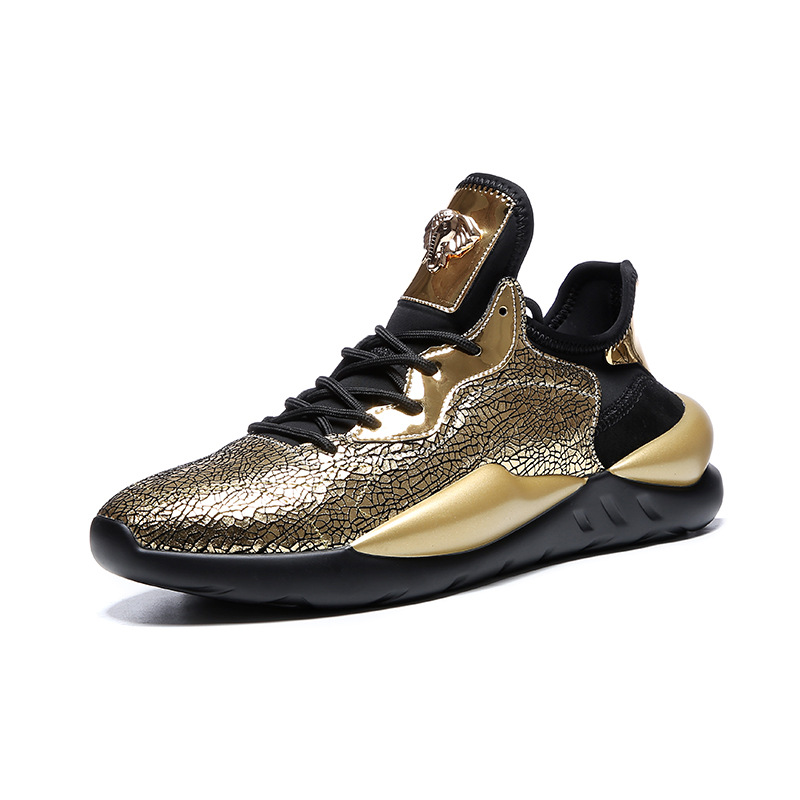 Men's sports casual shoes Gold - Shop at LoveMi