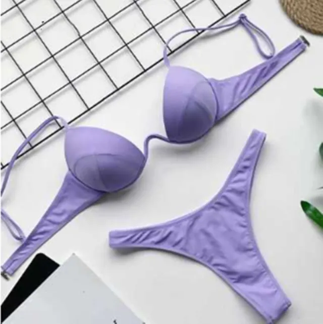 Gle Swimwear Sexy Bathing Suit Women Swimsuit Purple - Shop at LoveMi