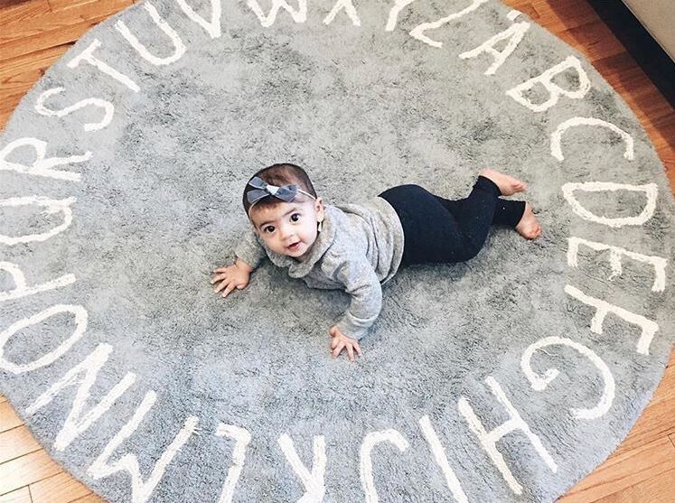 Letter round mat, children's play mat, tent mat