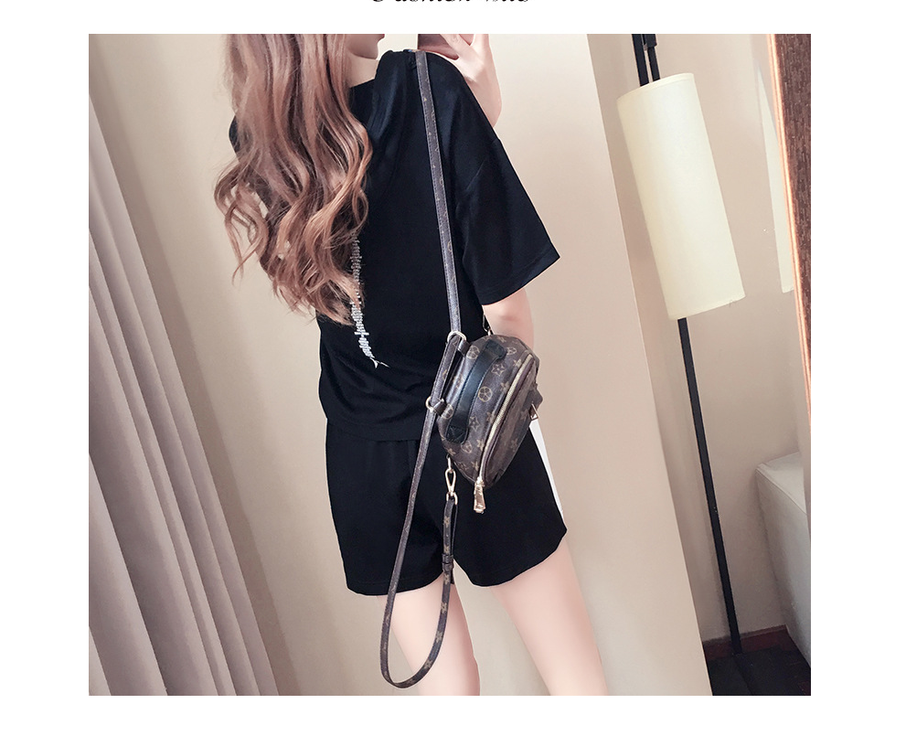 Women's Short Two Piece Loose Casual Sportswear Suit