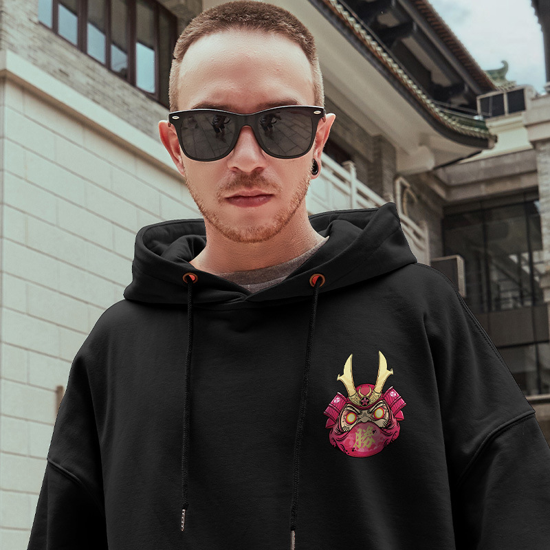 National tide oversize plus fleece hooded sweater