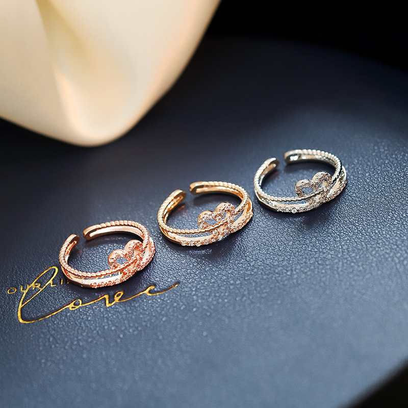 Temperament love ring women