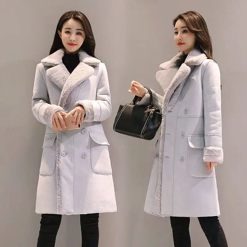 Lamb Wool Coat Women
