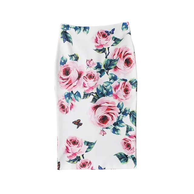 Elegant split one step skirt European style Photo Color - Shop at LoveMi
