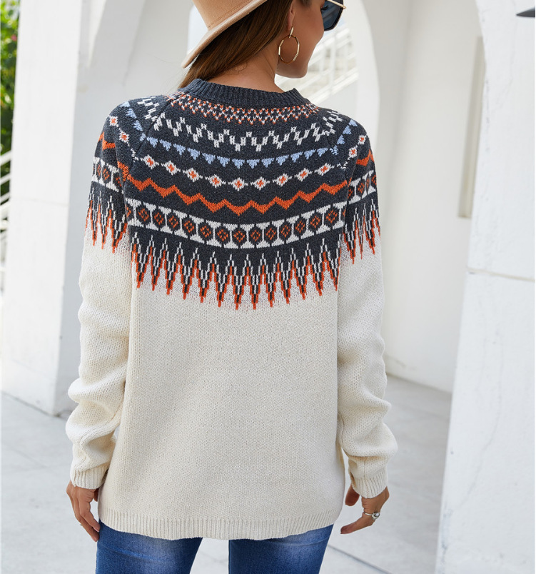 Printed bat sleeves European and American long sleeves