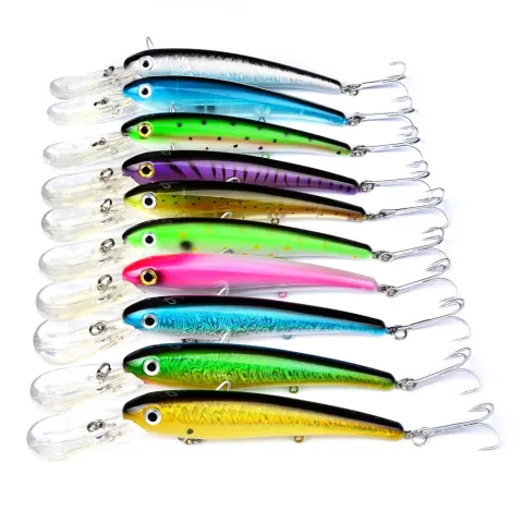 20CM Glossy Lures Mino Fishing Bait Plastic Hard