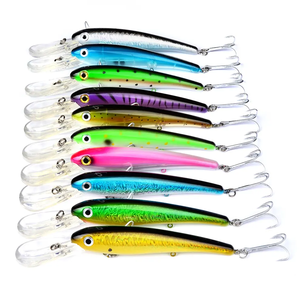 20CM Glossy Lures Mino Fishing Bait Plastic Hard