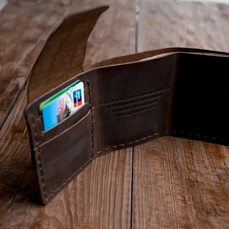 Personalized Retro Day Dreamer Horse Leather Wallet