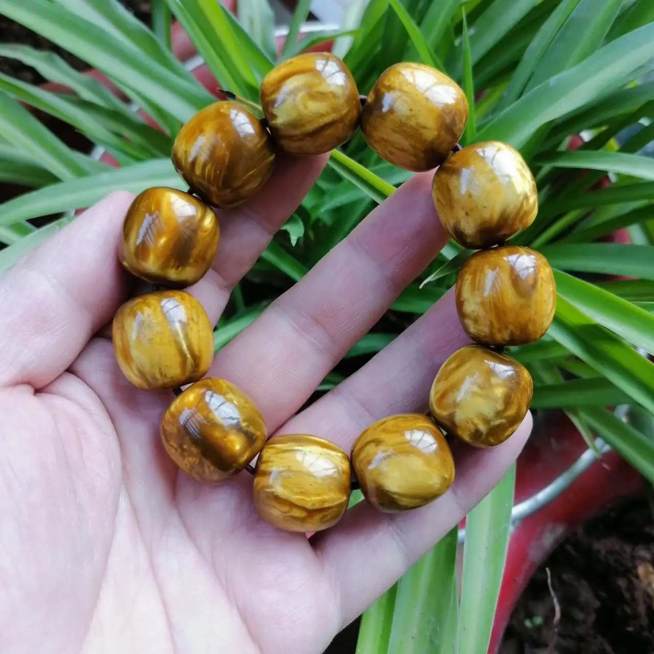 Black Coral Wenwan Men's Drum Bead Bracelet