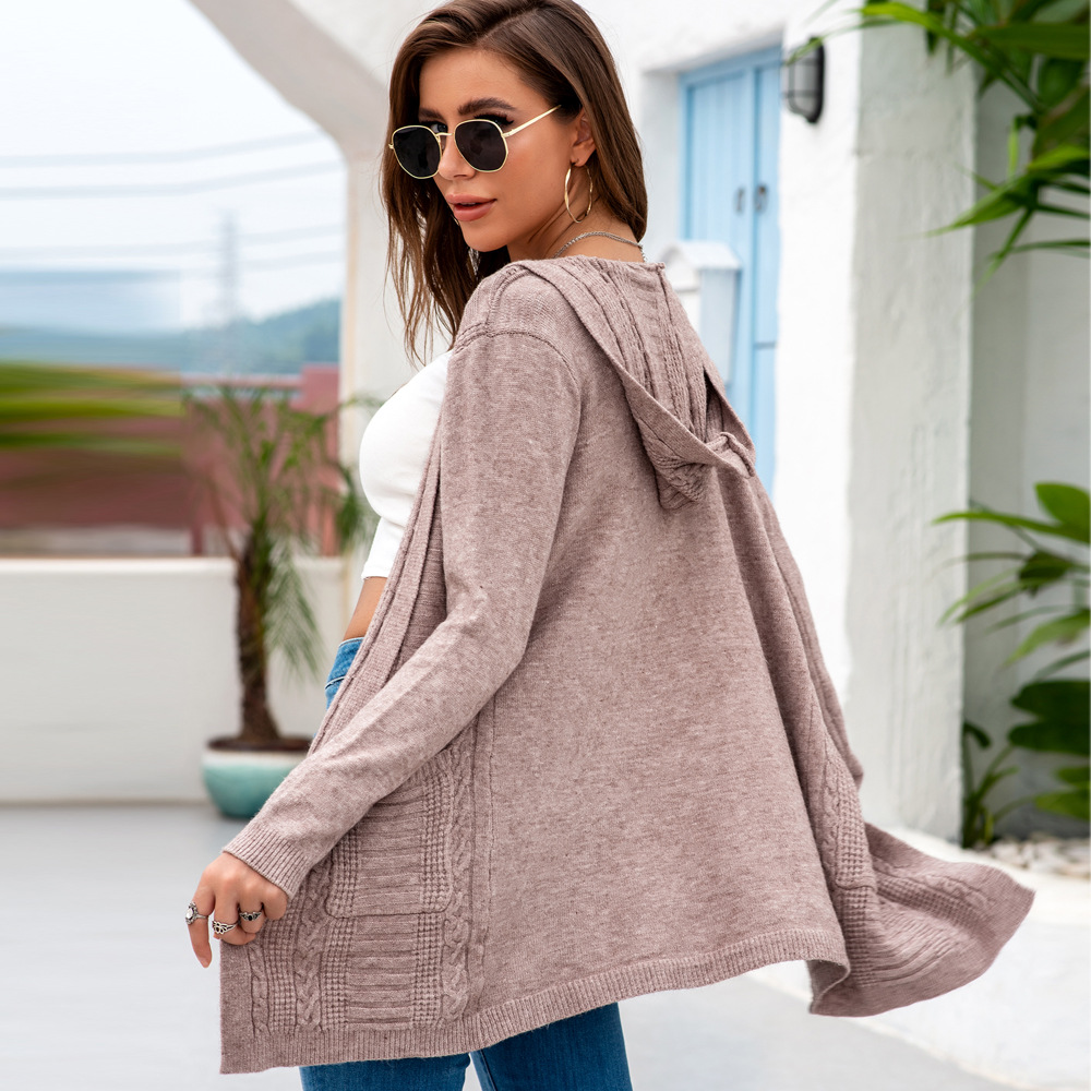 Twist stripe cardigan sweater