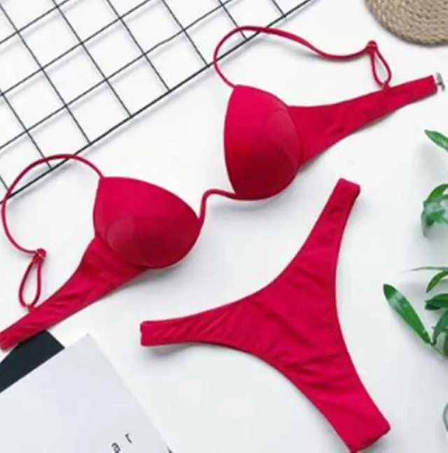 Gle Swimwear Sexy Bathing Suit Women Swimsuit Red - Shop at LoveMi
