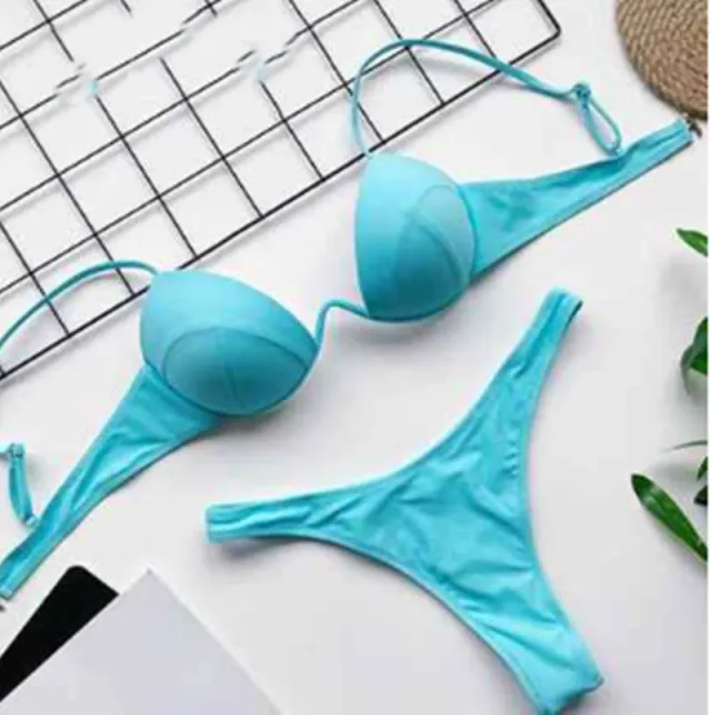 Gle Swimwear Sexy Bathing Suit Women Swimsuit Blue - Shop at LoveMi