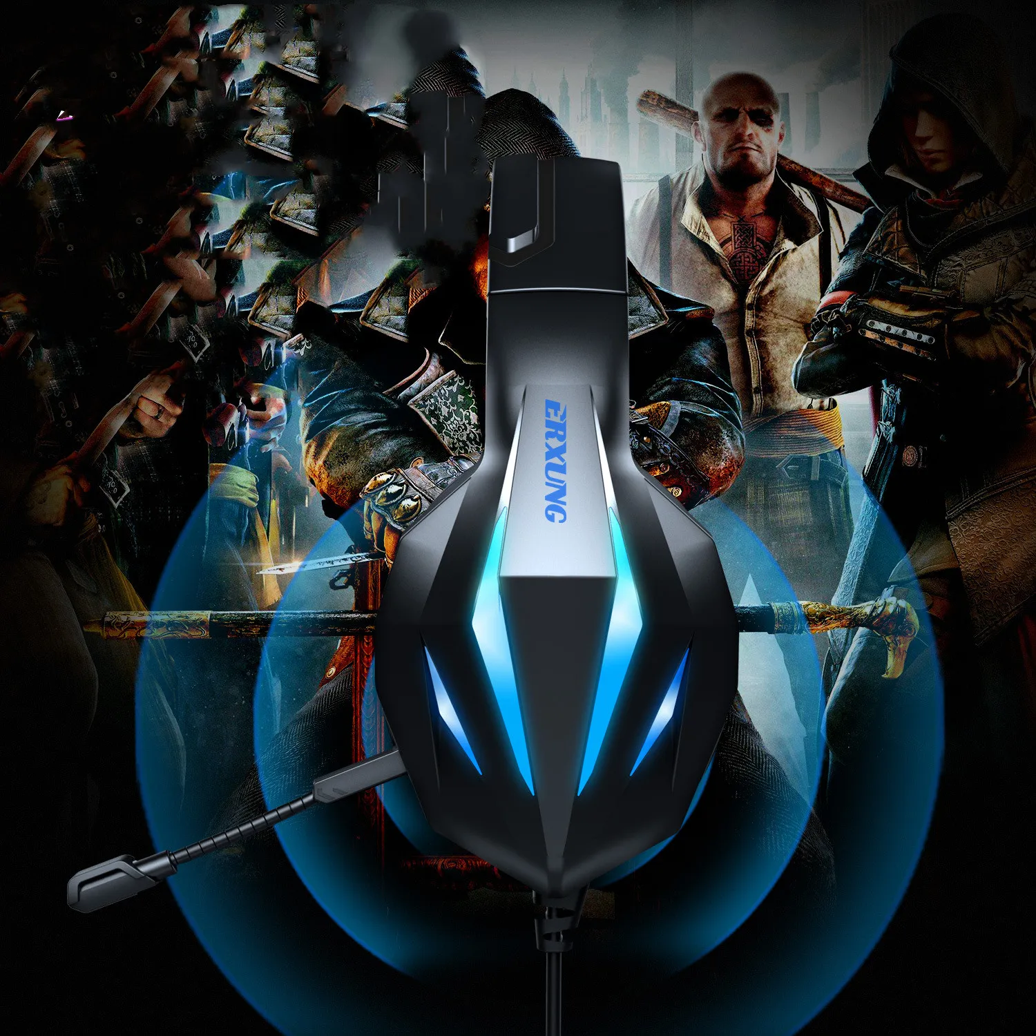 Headset Gaming Headset With Luminous Wired Gaming Headset – image 3