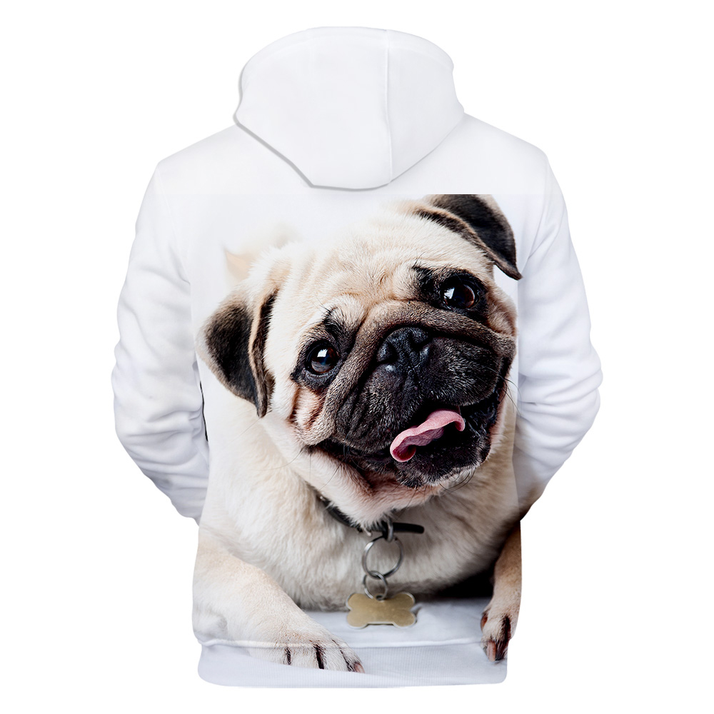 Digital 3D Printed Hooded Couple Sweater for Men and Women