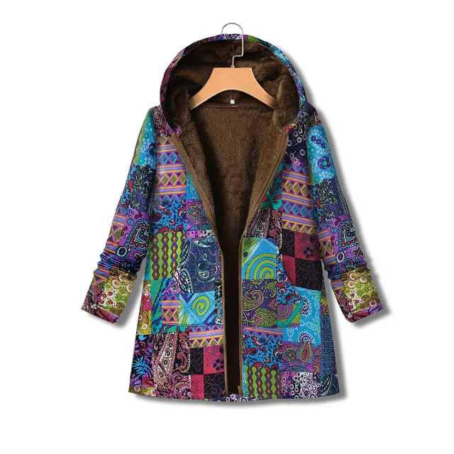 Cotton and linen hooded cotton suit Blue - Shop at LoveMi
