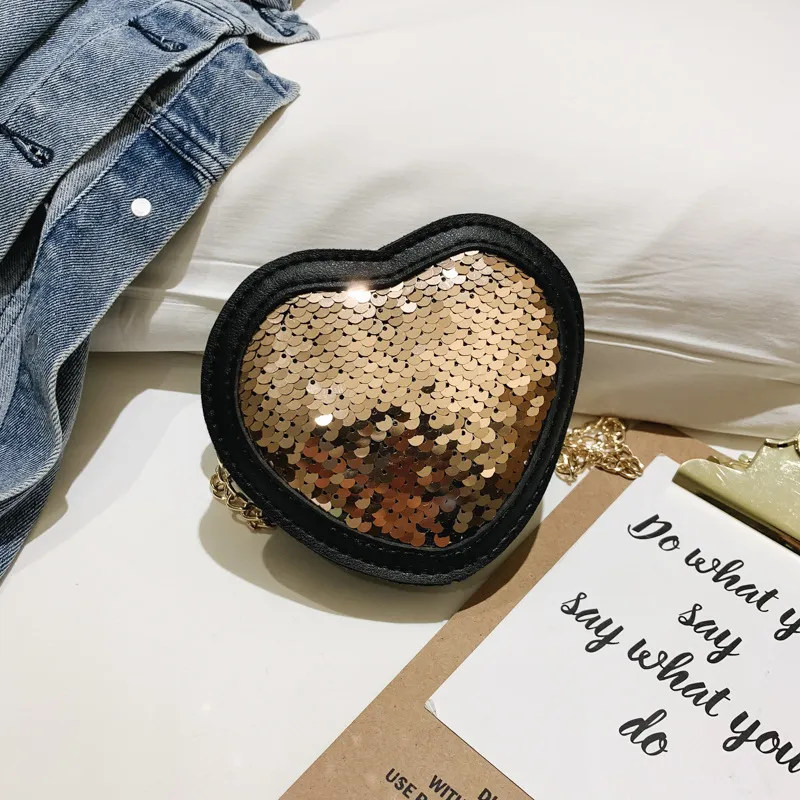 Children's love shoulder bag - Gold