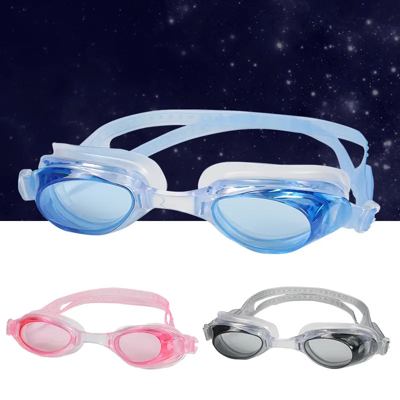 HD Flat Light Waterproof and Antifogging Swimming Glasses