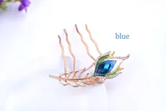 Hair accessories three-piece alloy hairpin - Blue - View 1