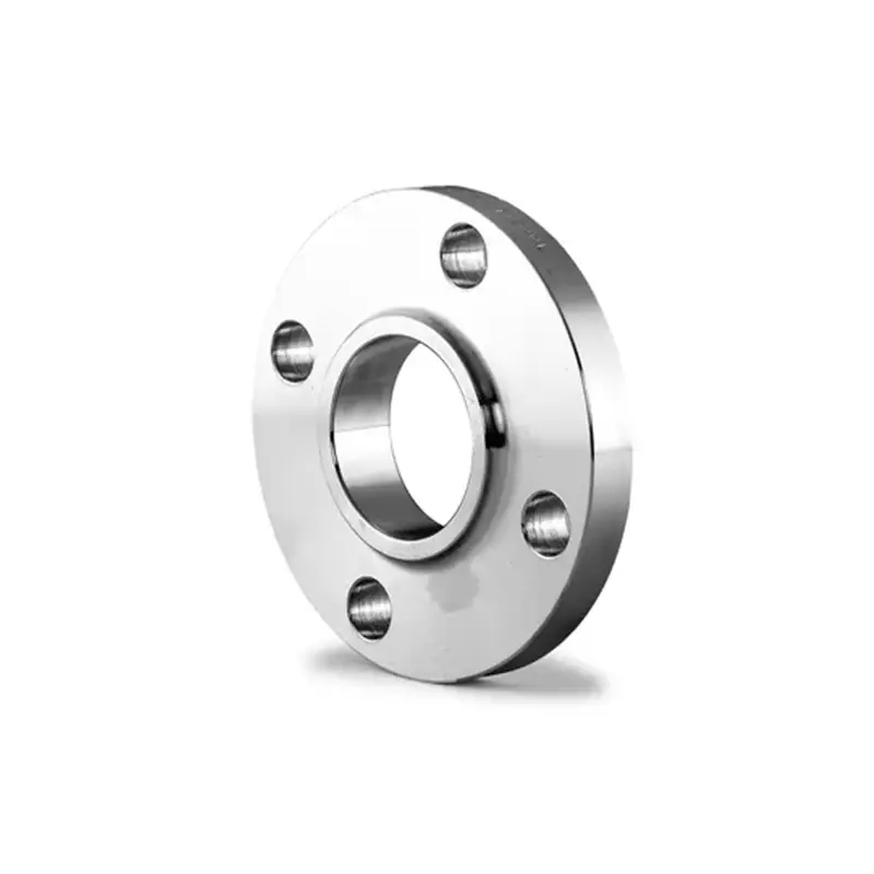 Flat welding flange with neck