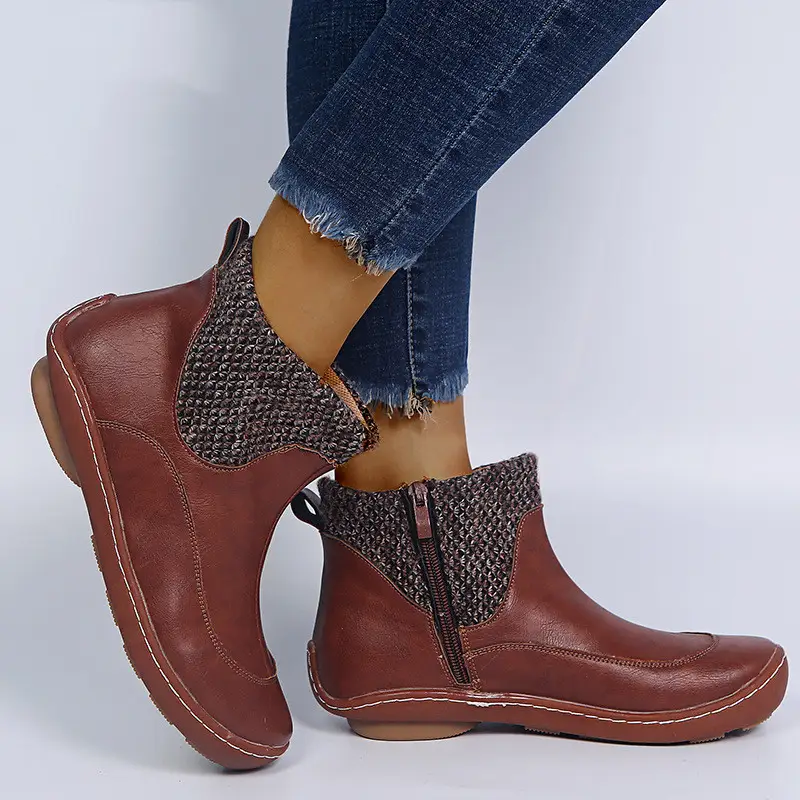 New women's shoes woolen women's leather boots